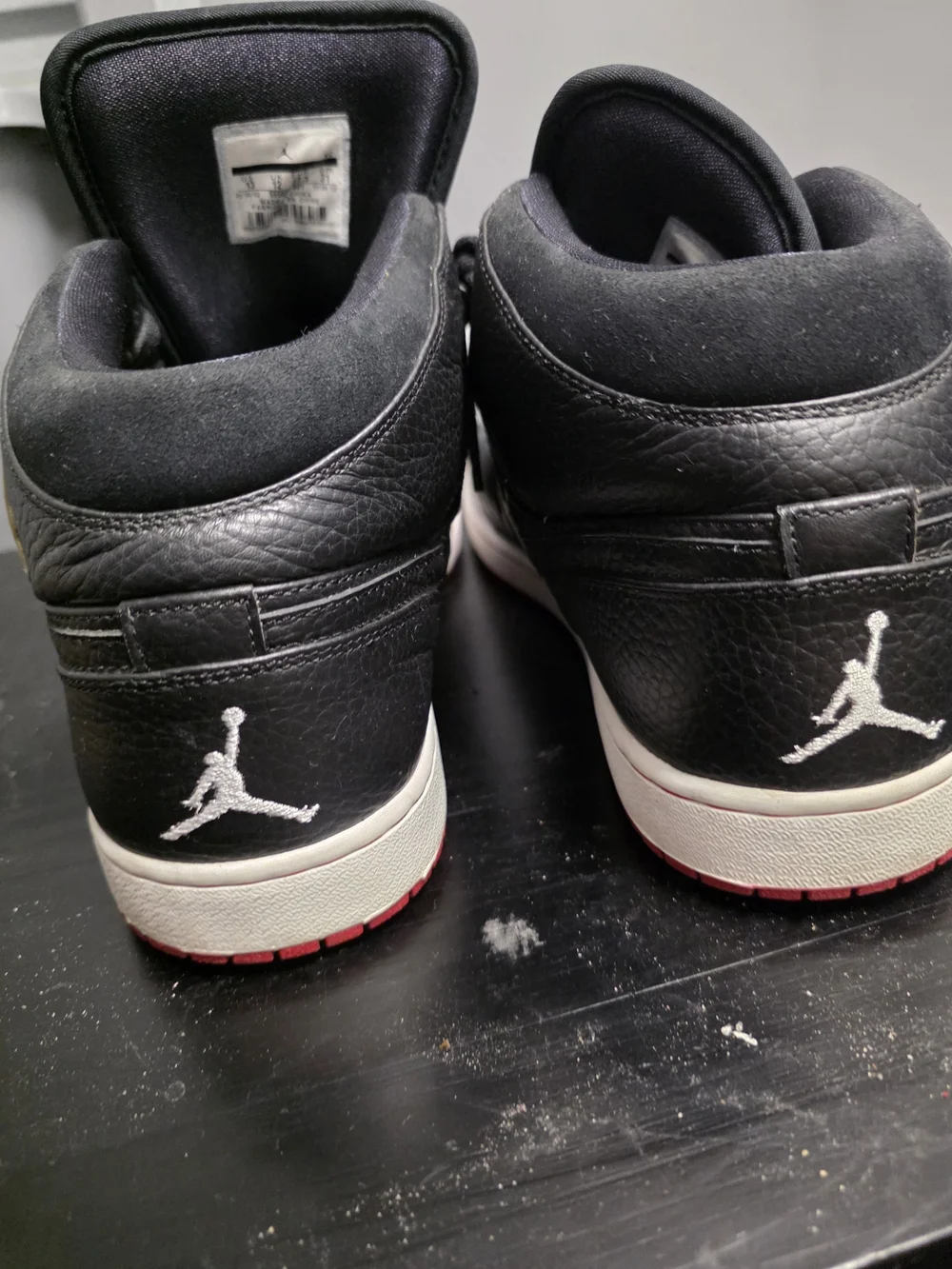 Size 13 Air Jordan 1 Retro 97 Playoff Black Red Basketball run train play shoe